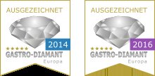 Sushi Cent, Gastro Diamant 2014 und 2016